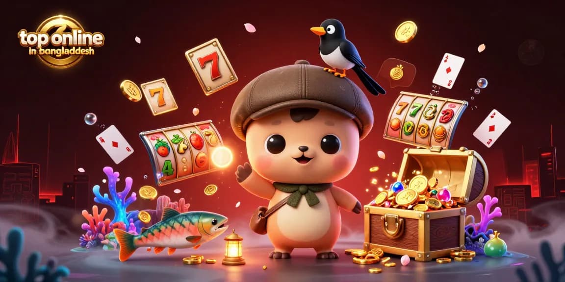 Experience fun at the top online casino in bangladesh, where adorable characters play casino games.