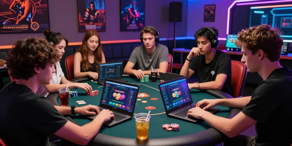 Pengalaman bermain dewapoker di meja poker modern dengan pemain bersemangat.