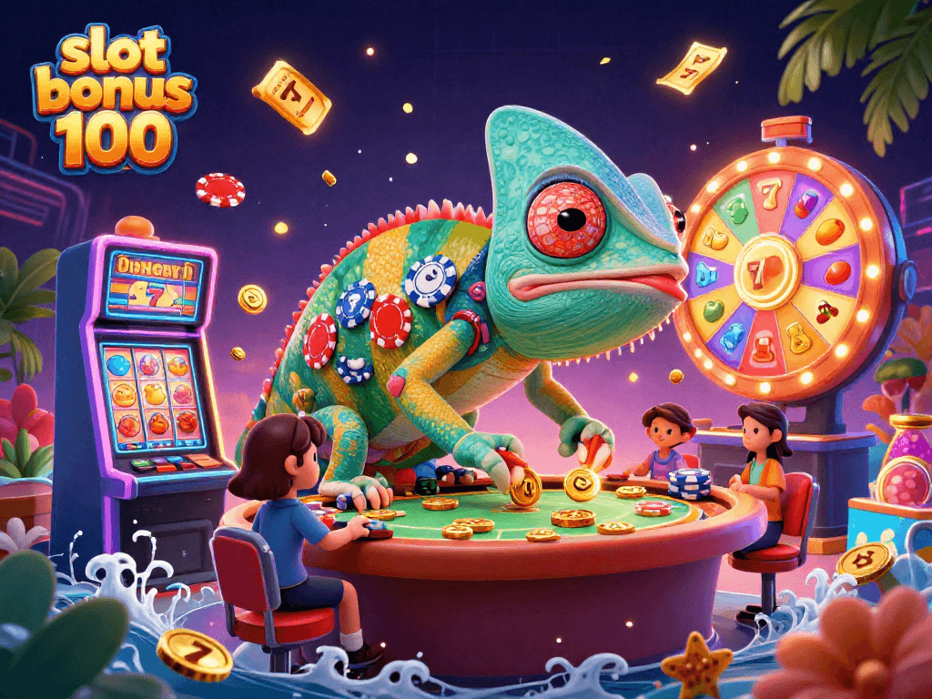 Experience the thrill of winning with slot bonus 100 promotions and vibrant casino visuals.