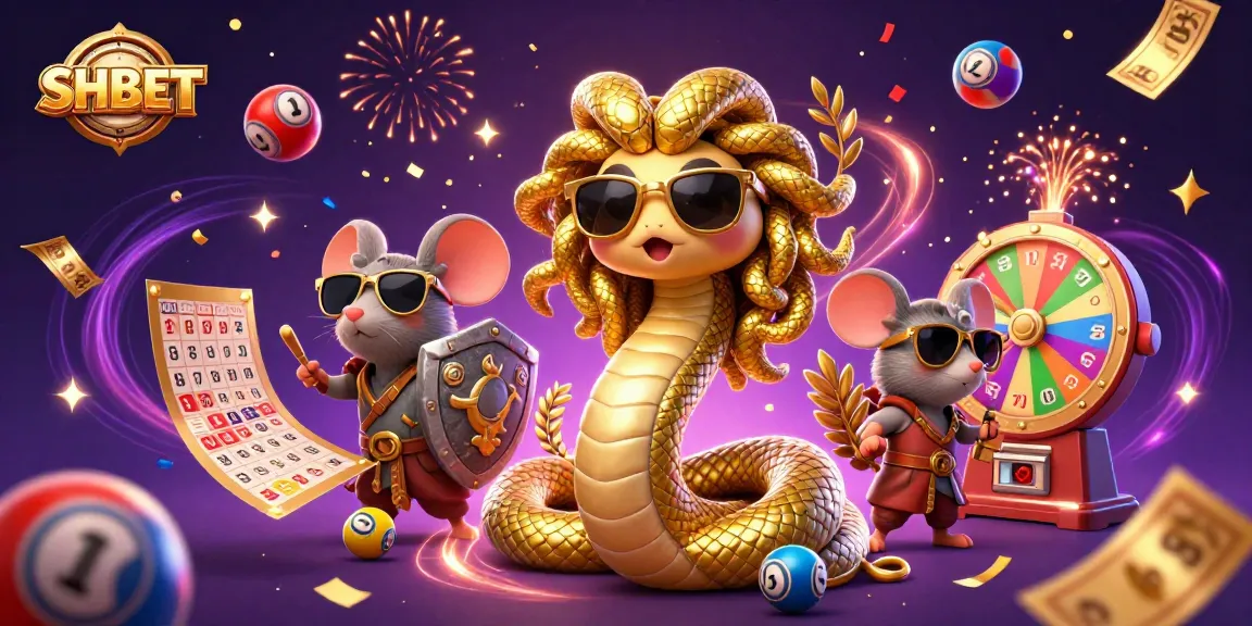 Experience winning moments at SHBET with vibrant casino-themed illustration
