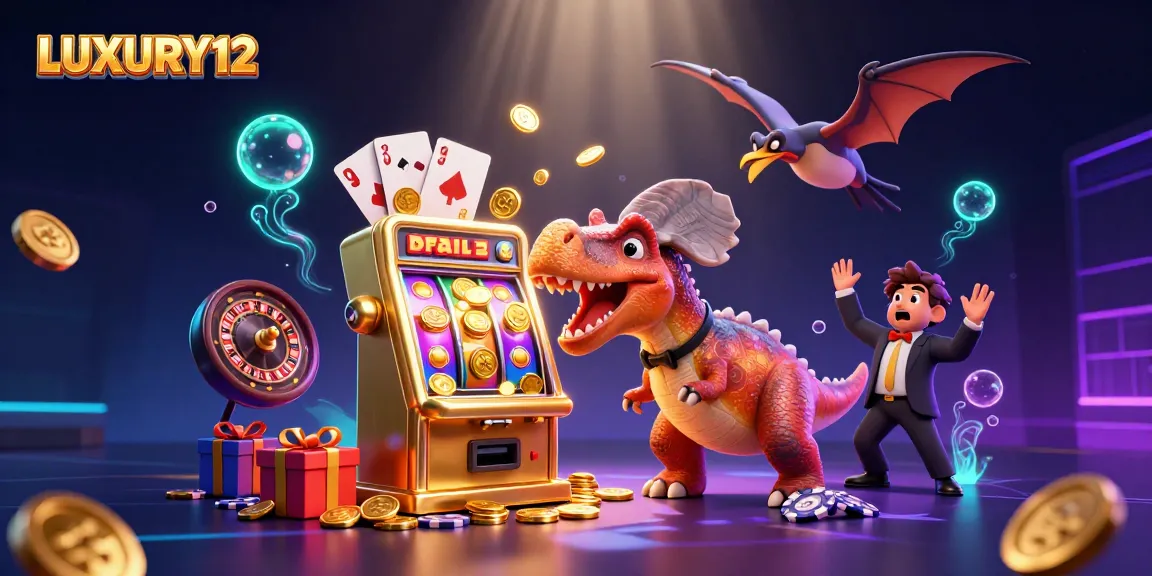 LUXURY12 engages players with vibrant slot action amid overflowing coins and exciting game visuals.