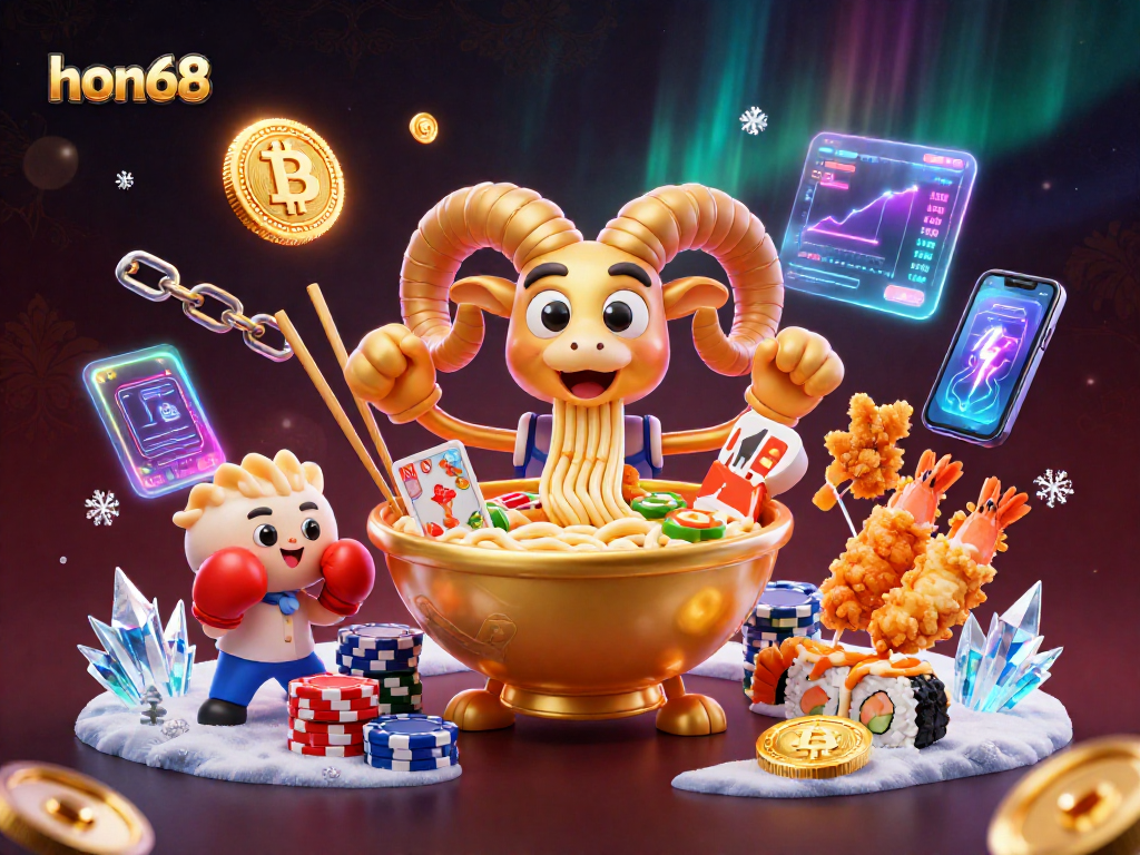 Experience exhilarating gameplay at hon68 with a unique 3D casino scene featuring dynamic elements and characters.