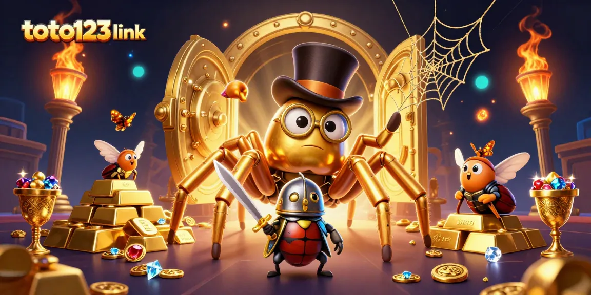 Experience the thrill of the toto123 link with a vibrant 3D casino scene full of action and excitement.