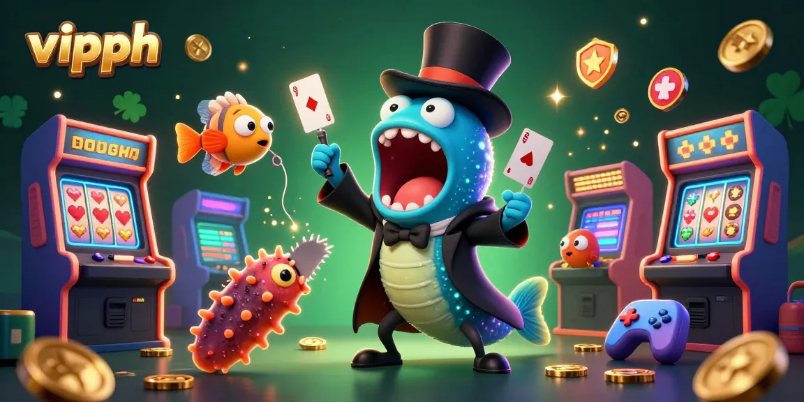 Experience exciting wins at vipph casino with a magical undersea scene featuring colorful characters and games.