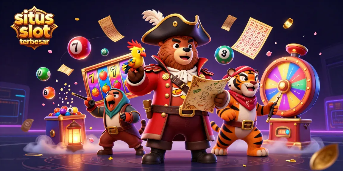 Situs slot terbesar menghadirkan peluang menang dengan ilustrasi keceriaan dan detail menarik dalam dunia perjudian.