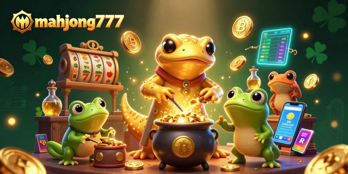 Experience mahjong777's vibrant casino world with a magical golden salamander and dynamic gaming elements.