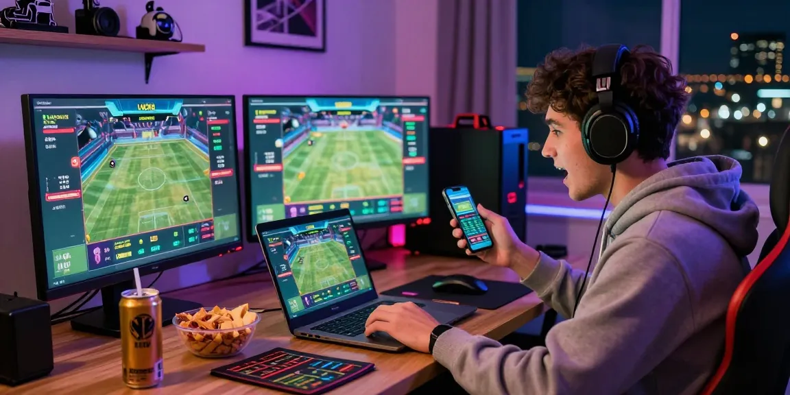 LUCK8 live betting excitement with dynamic sports gaming setup and immersive atmosphere.