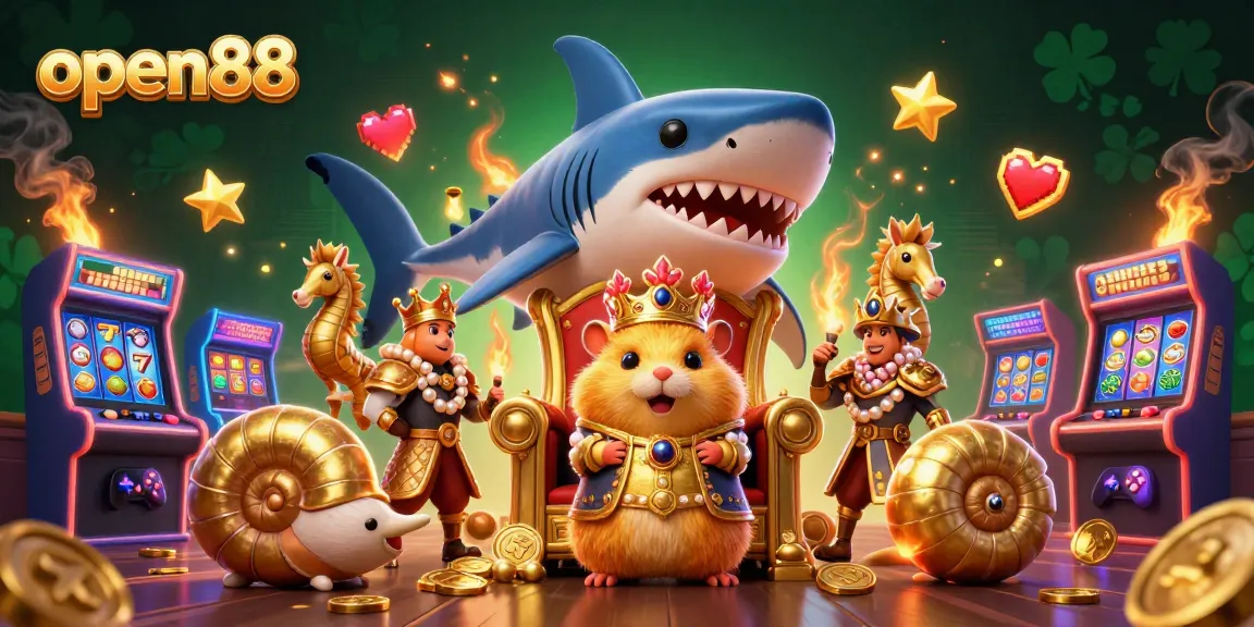 Win big at open88 with the golden hamster king and dynamic slot game elements.