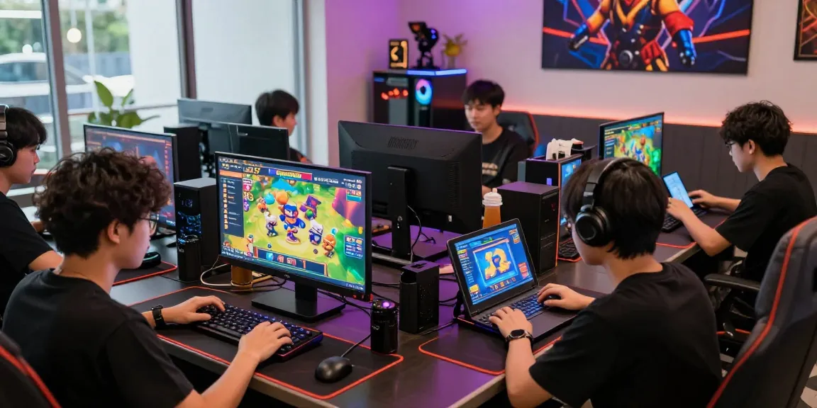 Players enjoying exciting games at ngamenjitu online gambling site, showcasing vibrant digital interfaces.