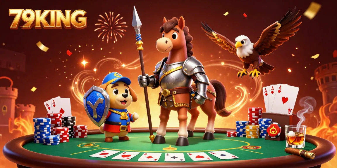 Experience the thrill of gaming at 79KING with an epic medieval-themed casino scene.