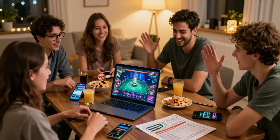 Online gaming fun with ทางเข้าfun88 ล่าสุด ไม่โดนบล็อก in a lively living room setting.