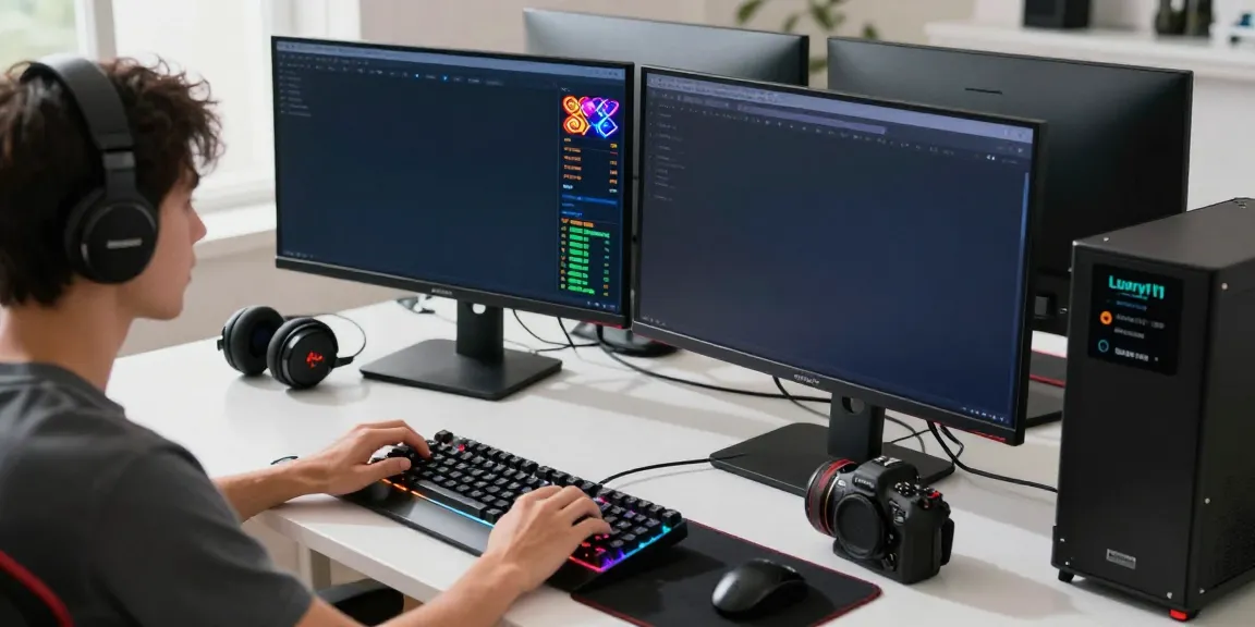 Dynamic online gaming setup showcasing a user engaging with luxury111 link for enhanced game experience and analytics.