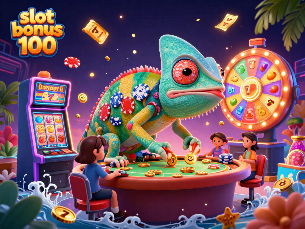 Experience the thrill of winning with slot bonus 100 promotions and vibrant casino visuals.