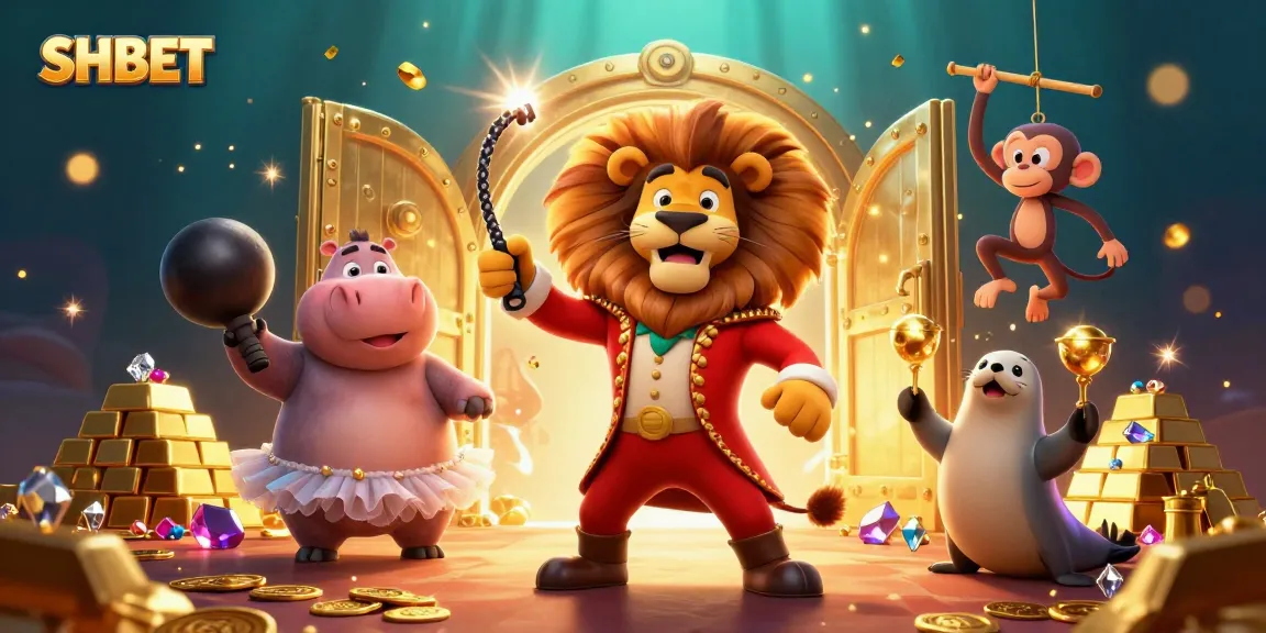Win big with SHBET at this vibrant casino illustration showcasing thrilling games.