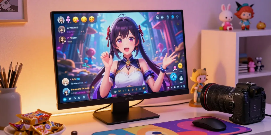 Engaging hentai chat interface showing lively AI character interactions, inviting environment with user in a vibrant virtual space.
