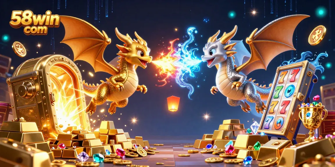 Engage with thrilling gameplay at 58win com, featuring captivating 3D dragons and dynamic casino elements.