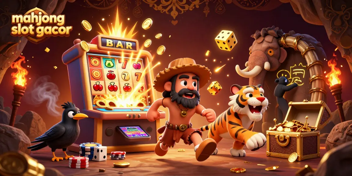 Experience the thrill of mahjong slot gacor featuring a lively casino scene with dynamic characters and jackpot excitement.
