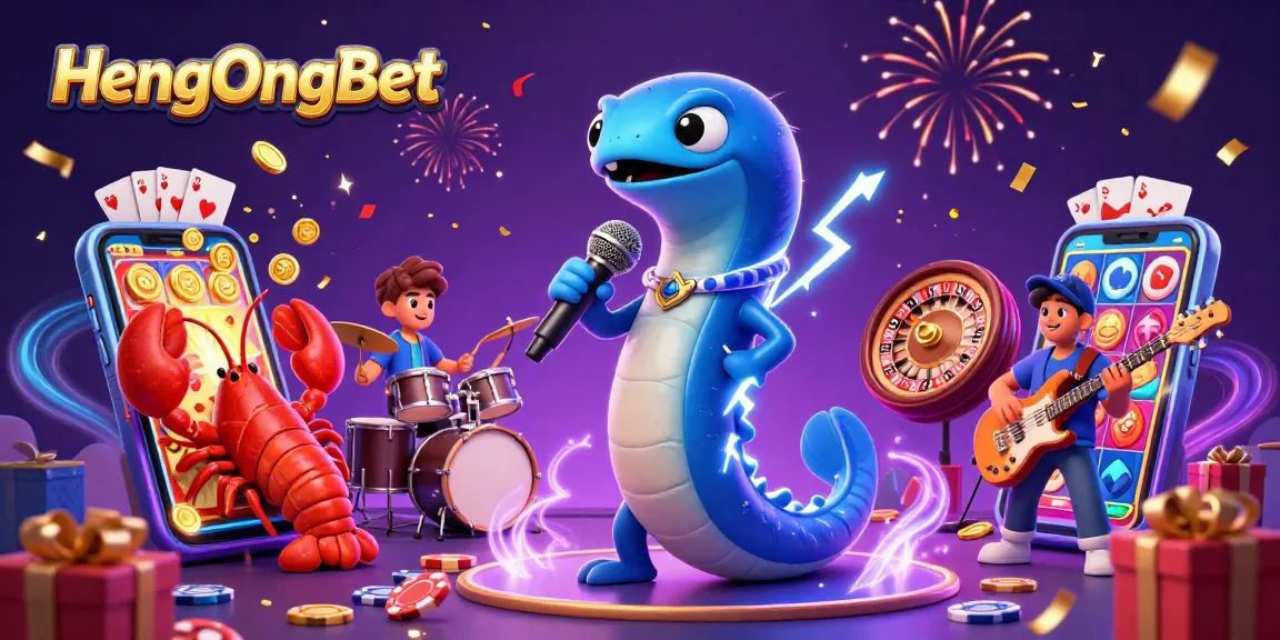 Engage in gaming excitement at HengOngBet with immersive animation of a DJ eel and underwater casino fun.