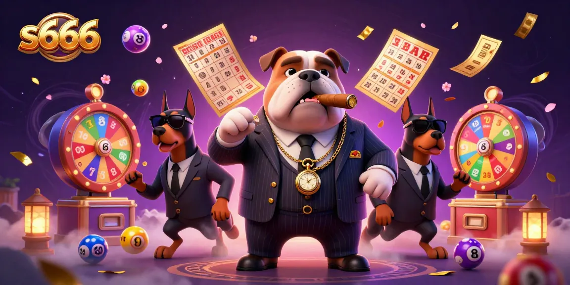 S666 offers an exciting gambling environment with vibrant lottery elements and a mafia-inspired theme.