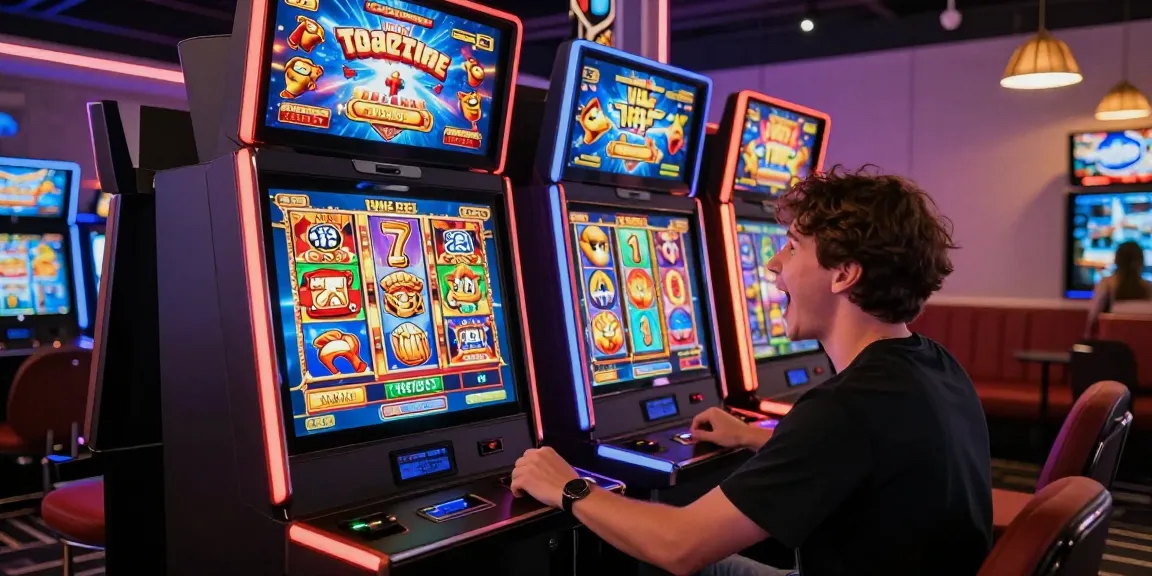 Pengalaman seru bermain slot gacor dalam lingkungan permainan online yang dinamis, dengan grafik cerah dan suasana kemenangan.