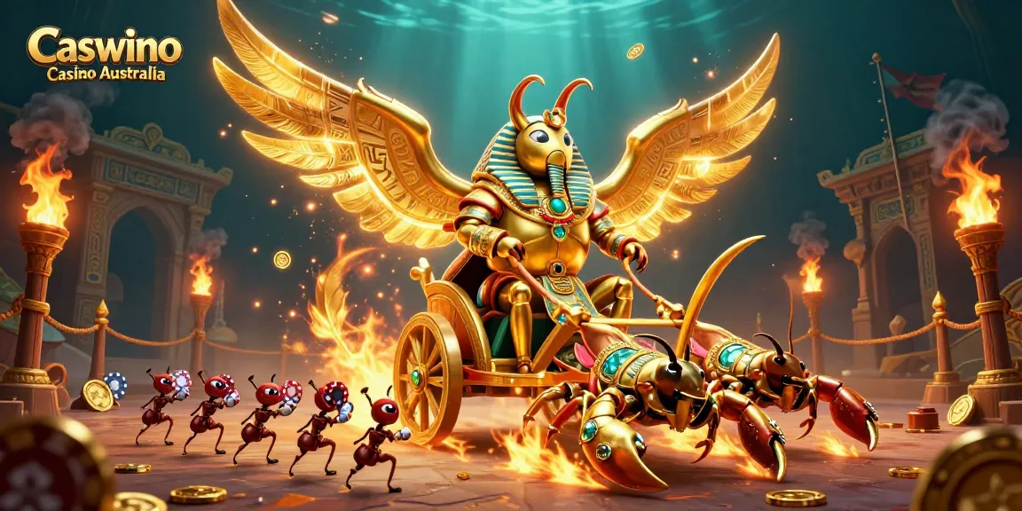 Experience the excitement of Caswino Casino Australia with vibrant 3D characters and dynamic gaming elements.