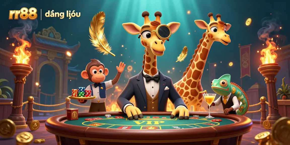 Experience dynamic gambling action with rr88 | đăng nhập at a VIP poker table featuring vibrant characters.